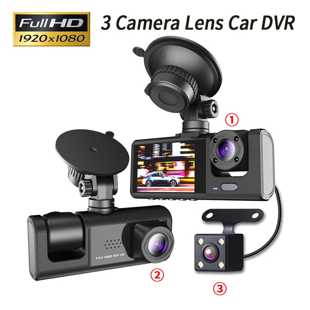 3-Kanal Auto-DVR HD 1080P 3-Li – Dash Cam With Parking Monitor Bewertung und Preis