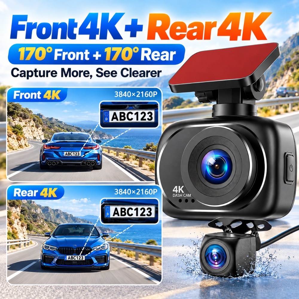 4K Dashcam Vorne und Hinten Du – Dual Dash Cam With Gps Wifi Bewertung und Preis