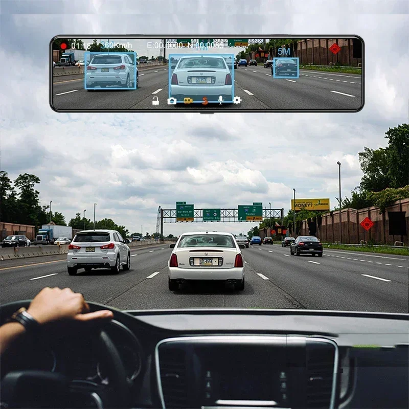 12 Zoll Dash Cam 4G GPS Naviga – Dash Cam Rear View Mirror 12 Inch Bewertung und Preis