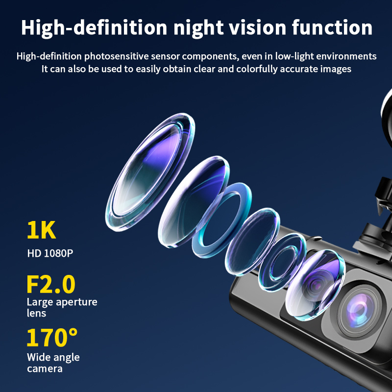 3-Kamera 1080P Auto-DVR Dashca – Dash Cam Night Vision Infrared Bewertung und Preis