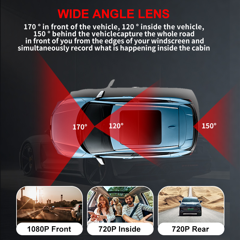 3-Kamera 1080P Auto-DVR Dashca – Dash Cam Night Vision Infrared Bewertung und Preis