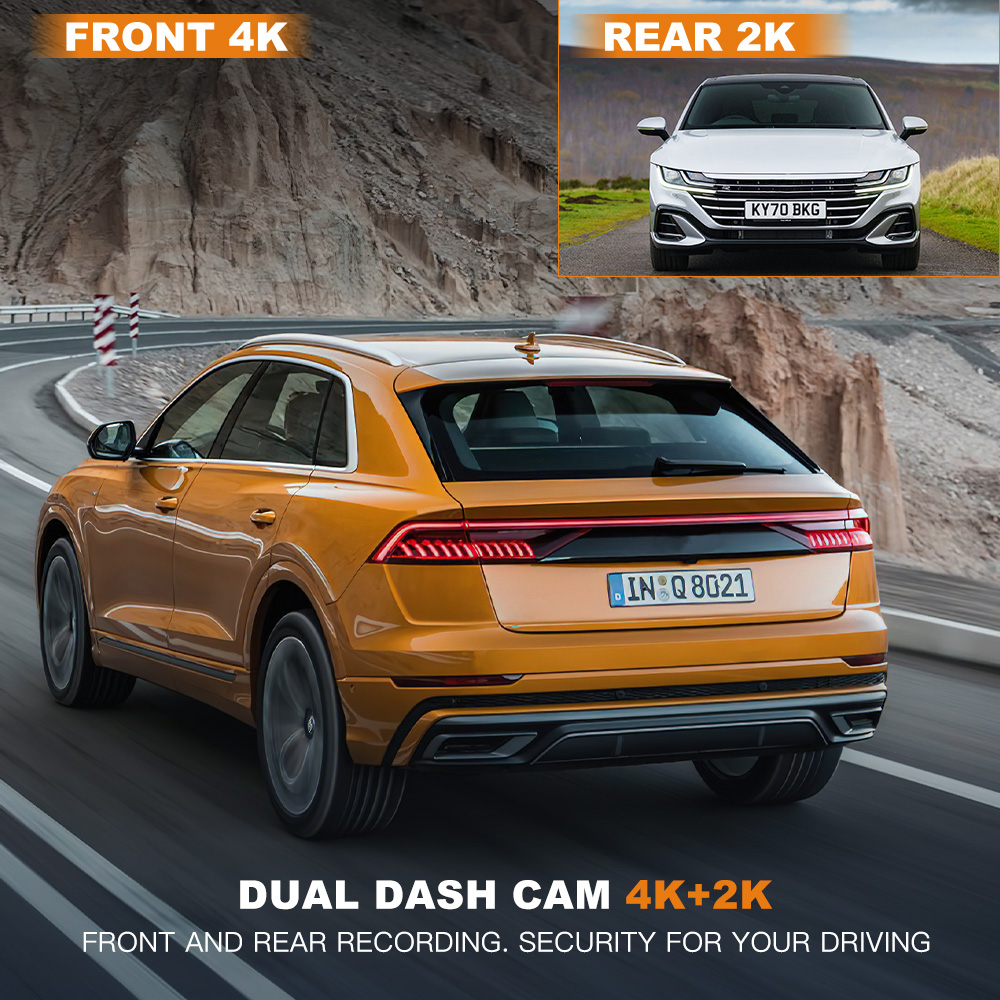 Dashcam 4K+1080P Dual-Autokame – Dual Dash Cam With Gps Wifi Bewertung und Preis