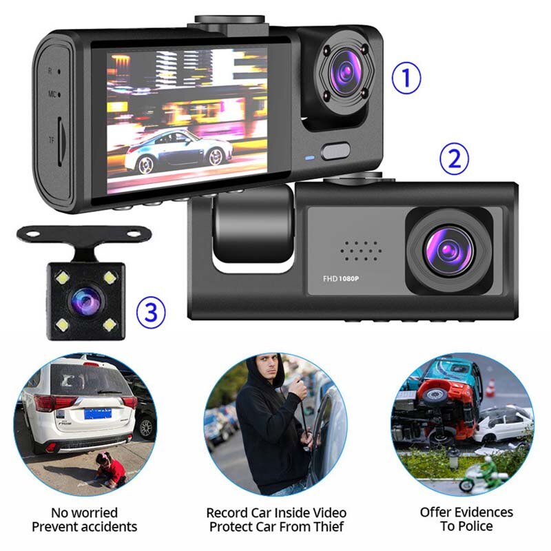 1080P Dual-Kamera-Dashcam für  – Dash Cam Front And Rear 4K Bewertung und Preis