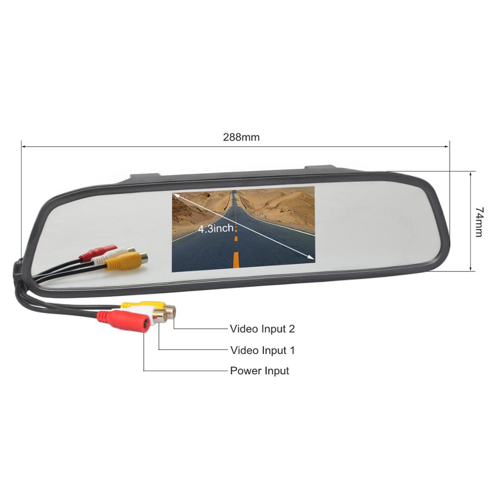 SMALUCK 4,3-Zoll TFT LCD Bilds – Dash Cam Mirror Backup Camera Bewertung und Preis