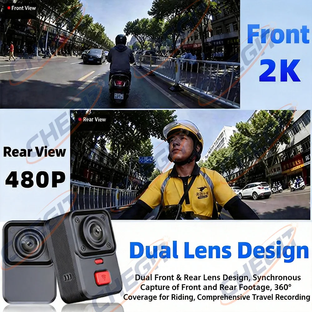 2K Dual-Objektiv HD Motorrad-F – Dual Dash Cam With Gps Wifi Bewertung und Preis