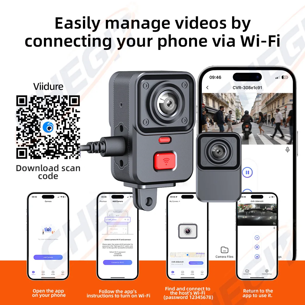 2K Dual-Objektiv HD Motorrad-F – Dual Dash Cam With Gps Wifi Bewertung und Preis