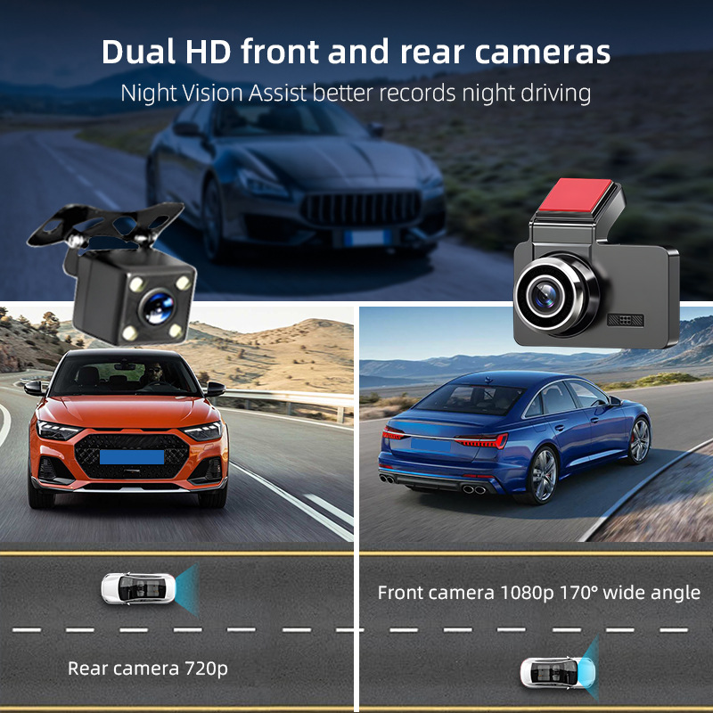 Doppelkamera-Dashcam, Front-/R – Dash Cam Night Vision Infrared Bewertung und Preis